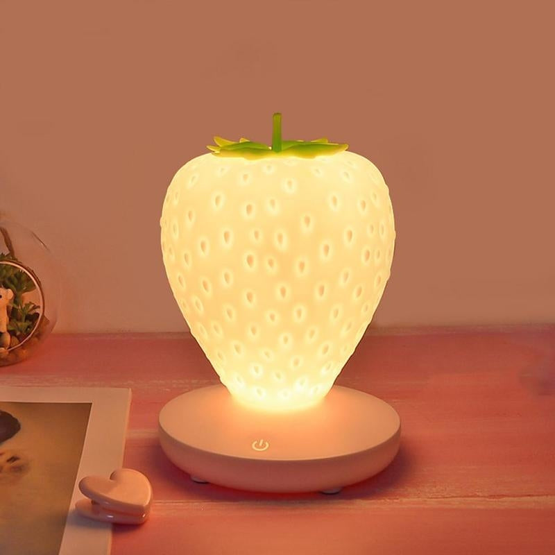 Jordgubb Nattygsbord Lampa