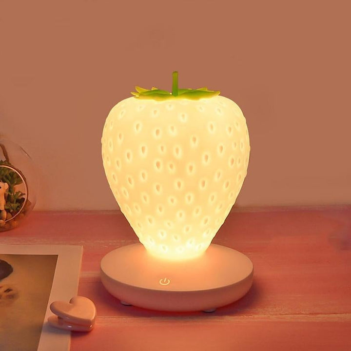 Jordgubb Nattygsbord Lampa