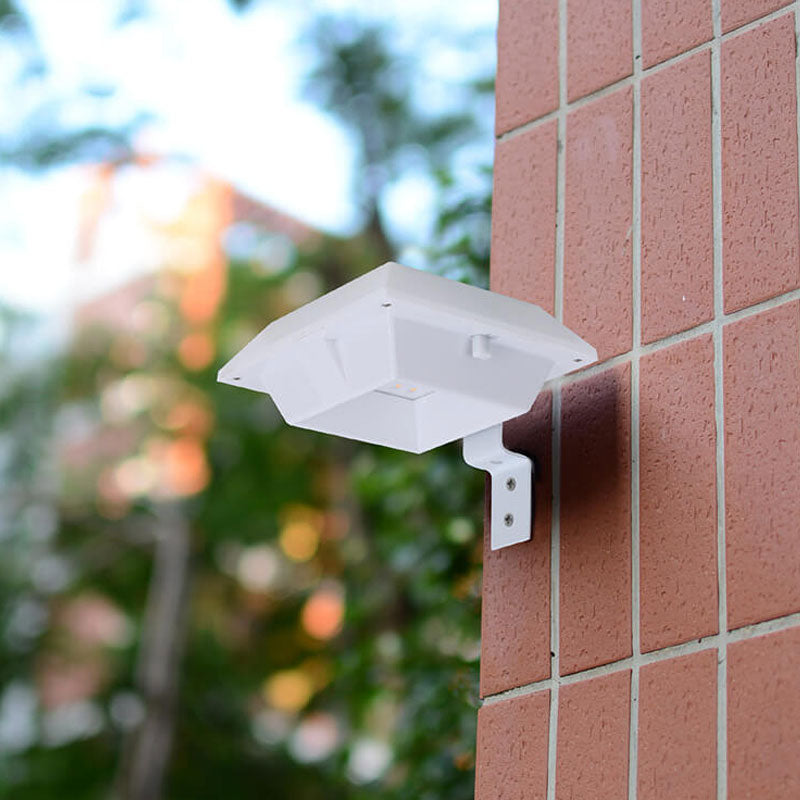 Solenergi UFO-formad design staketlampa LED utomhus vägglampa