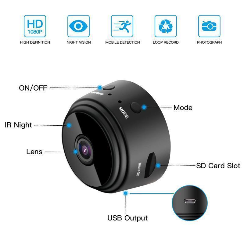 1080p Magnetisk WiFi Mini Kamera