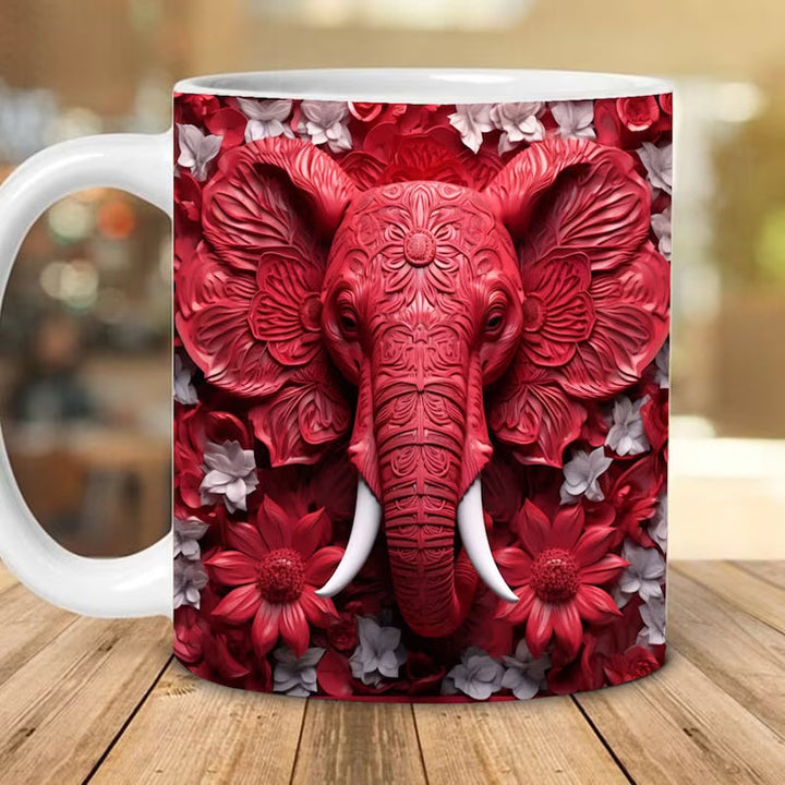 3D Elefant Blomkrus