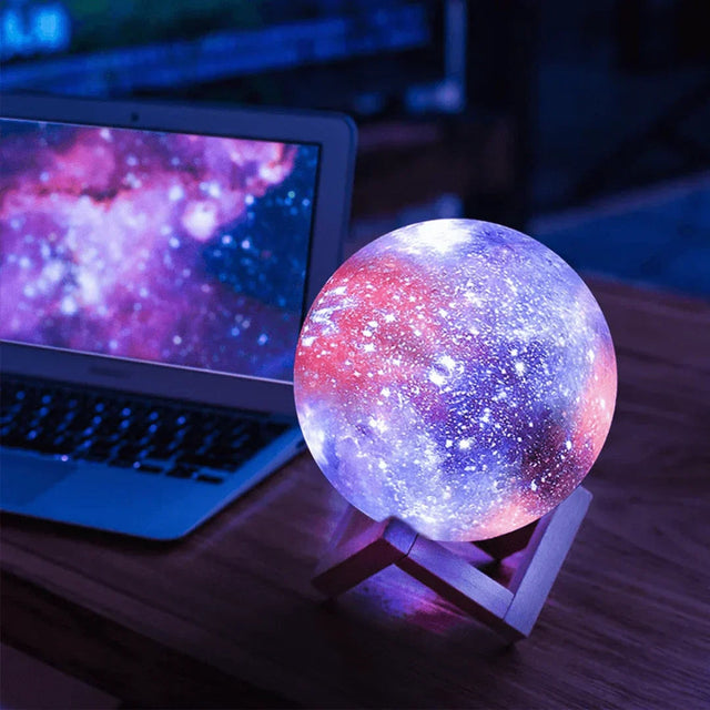 Nattlampa med Stjärnhimmel och Touchkontroll - Orion |