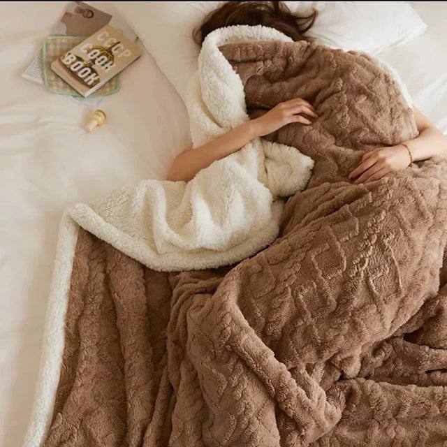 Tjock Vinter Lammull Filt - WarmWool