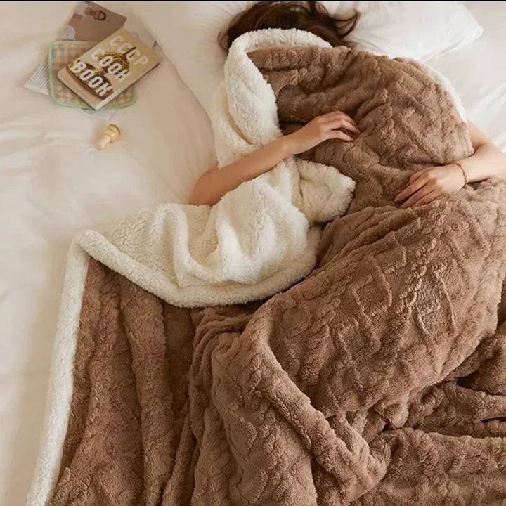 Tjock Vinter Lammull Filt - WarmWool