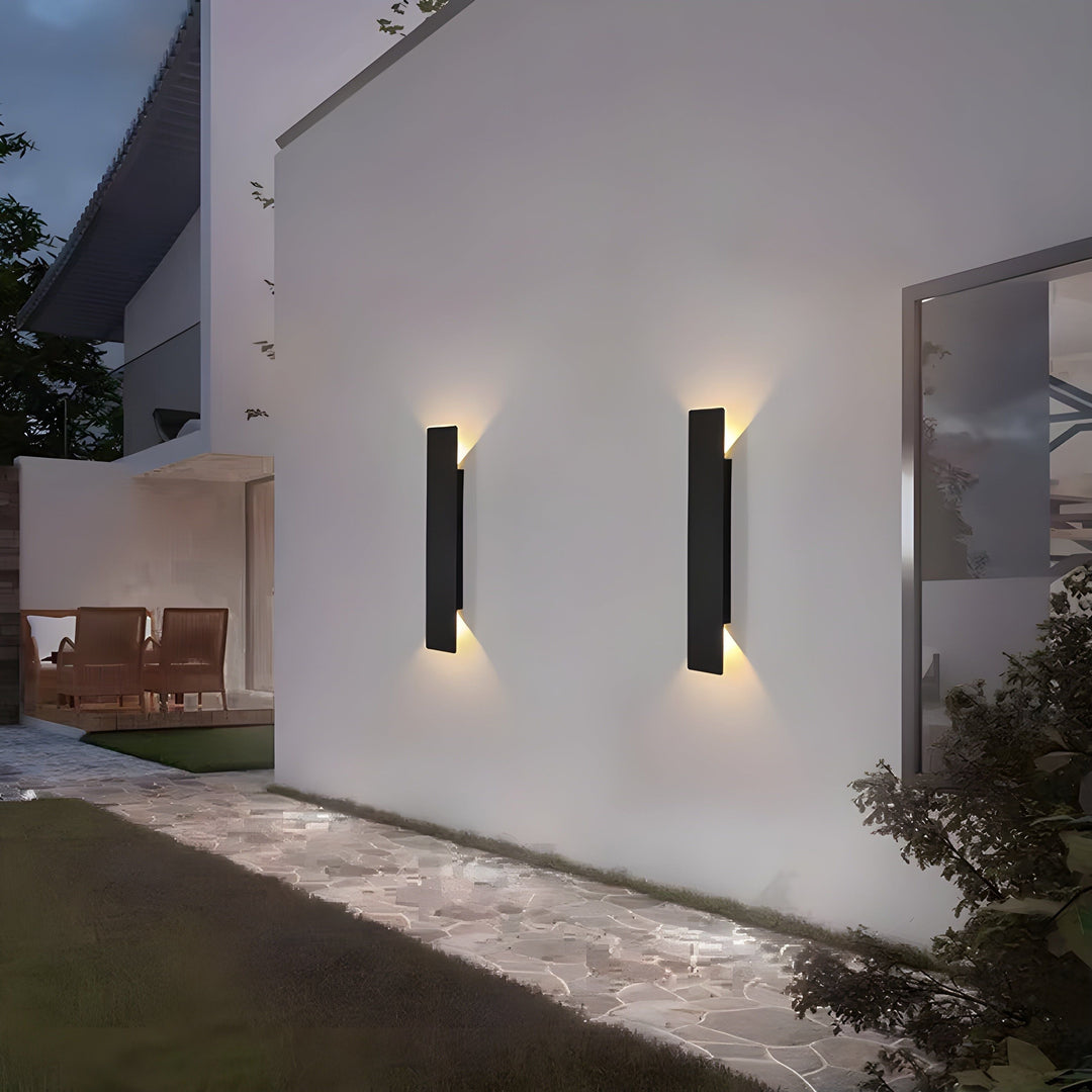 Ljus - Modern väderbeständig LED-vägglampa i aluminium för utomhusbruk