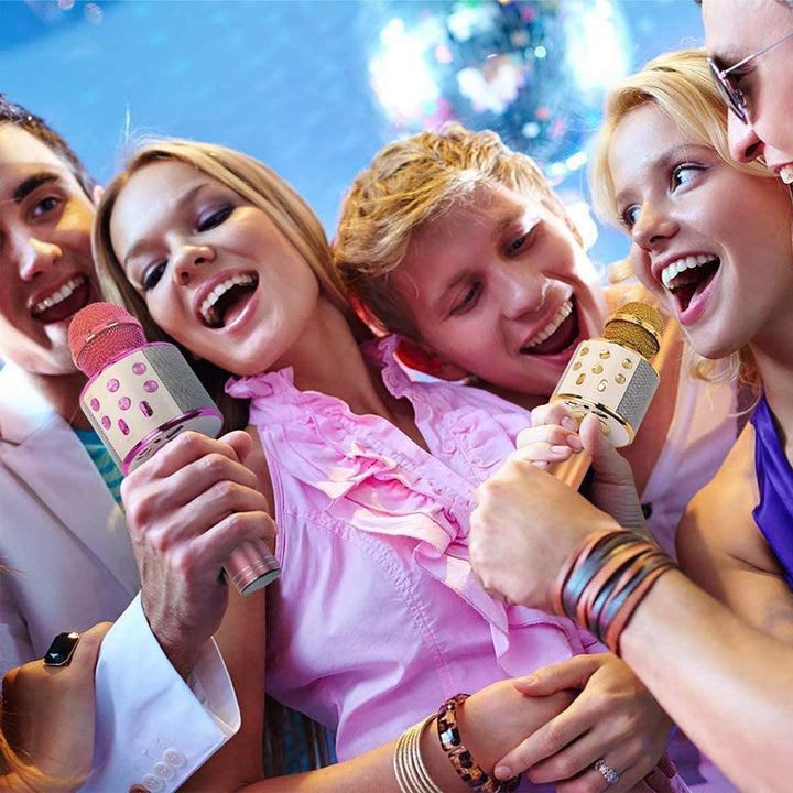 Uppladdningsbar trådlös Bluetooth karaoke-mikrofon