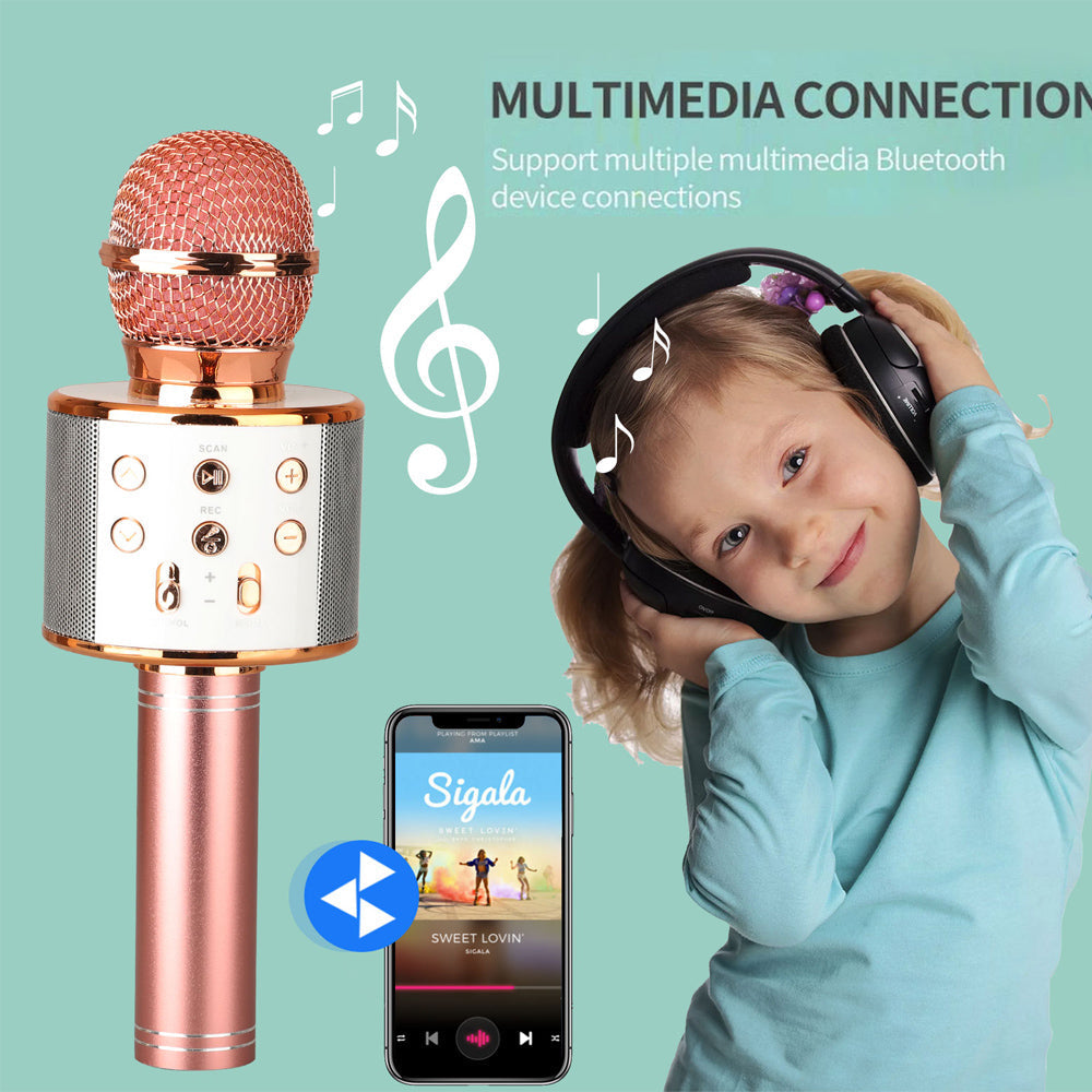 Uppladdningsbar trådlös Bluetooth karaoke-mikrofon