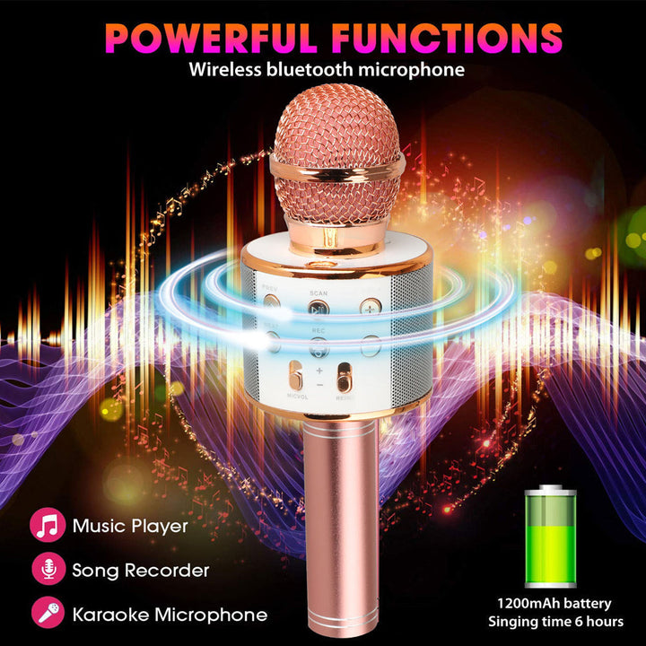 Uppladdningsbar trådlös Bluetooth karaoke-mikrofon