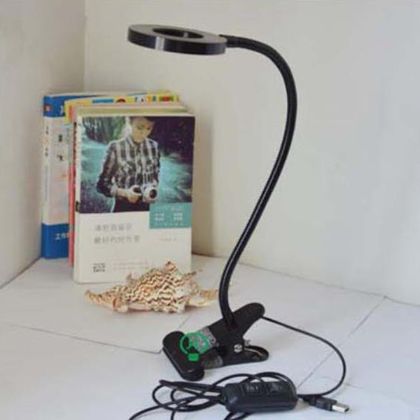 Kreativ enkel USB-byxknapp LED-läsclip-lampa