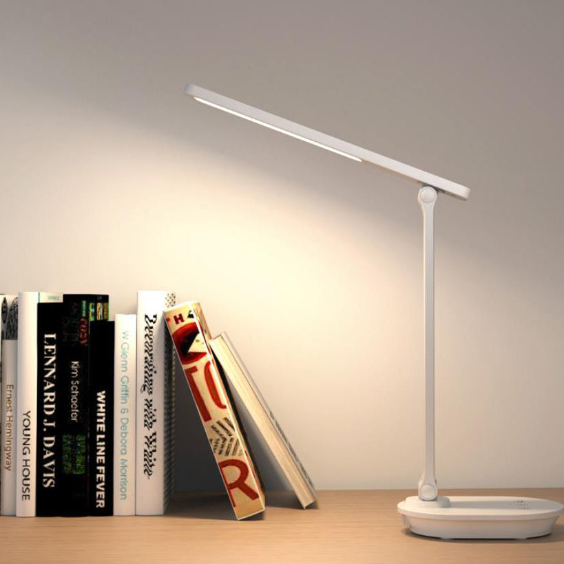 Modern dubbel vikbar ögonvård trådlös uppladdningsbar LED skrivbordslampa