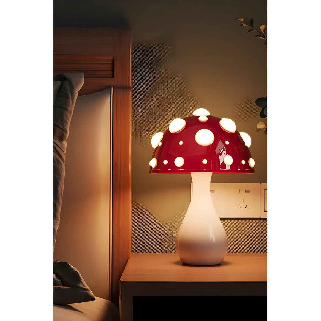 Lampa - Dekorativ Svamp Bordslampa