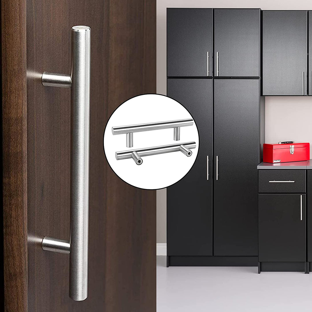 Borstad Nickel Modern Rostfritt Stål Lådhardware T-Bar Handtag