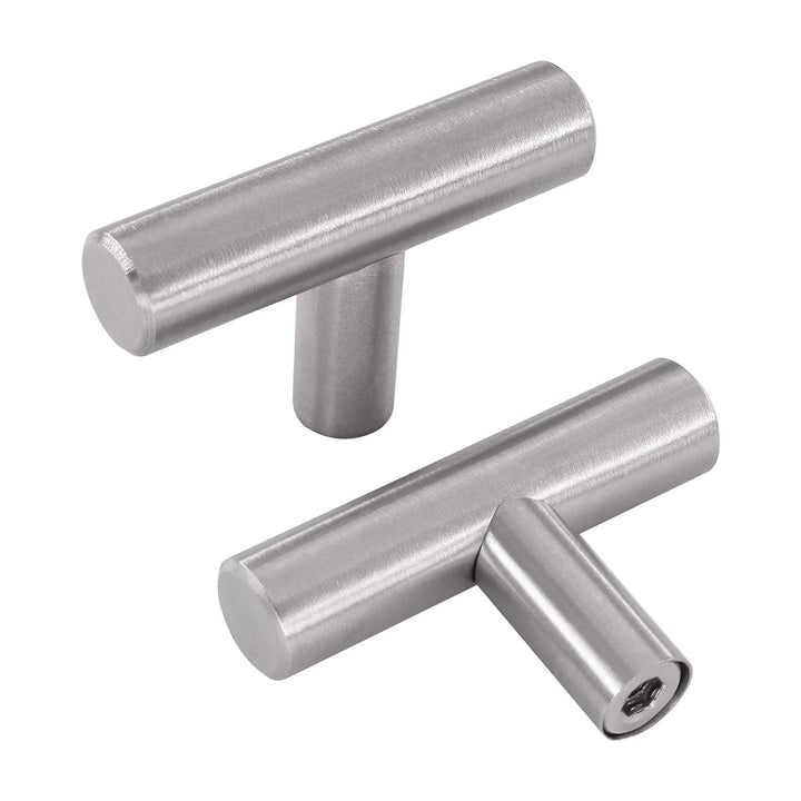 Borstad Nickel Modern Rostfritt Stål Lådhardware T-Bar Handtag