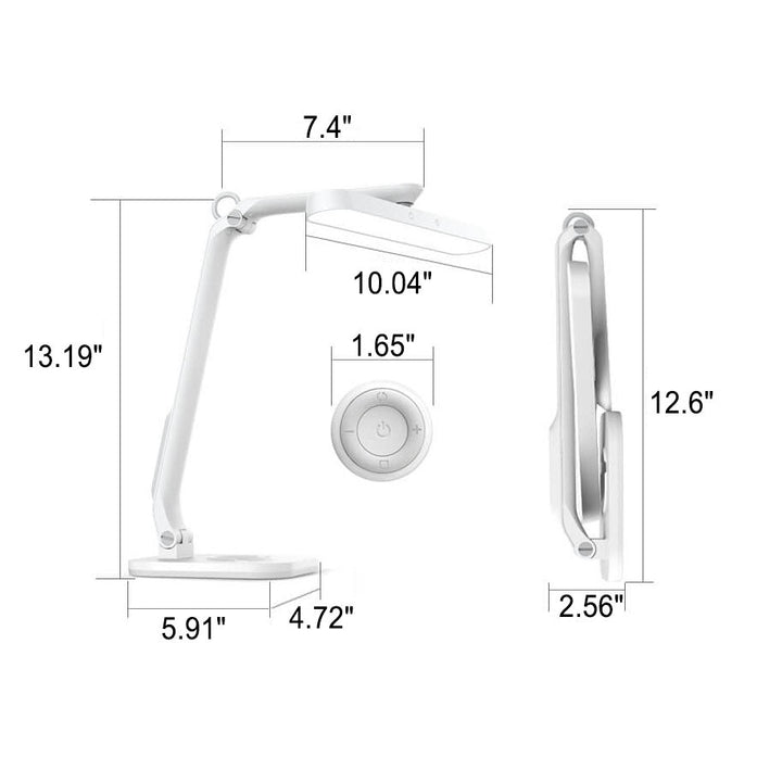 Modern Student Ögonskydd USB Laddning Fällbar LED Skrivbordslampa