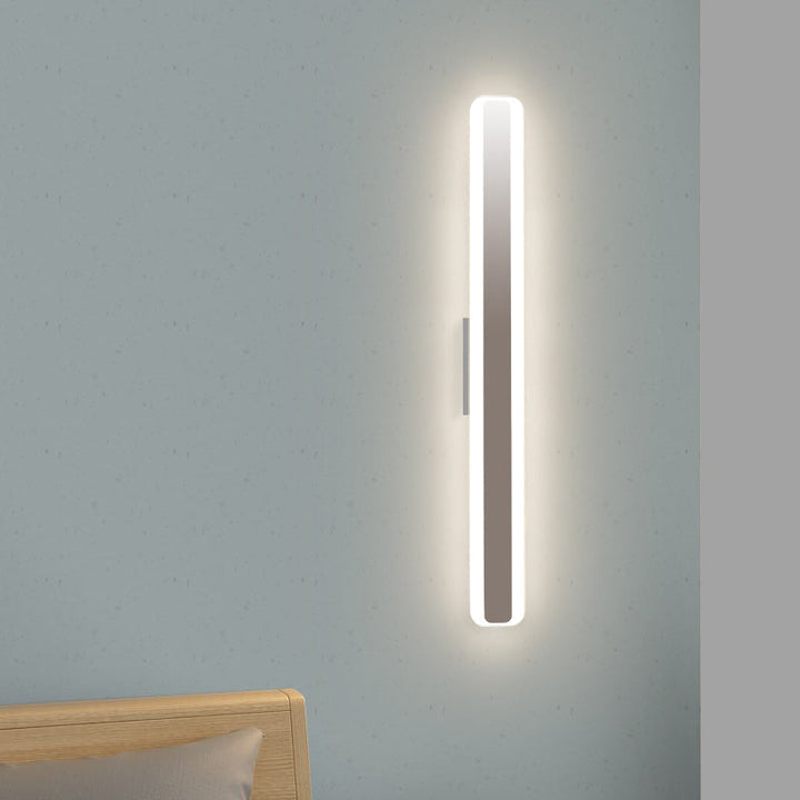 Samtida 16"/20" bred LED-spegelbelysning med akryl-färgad skärm vit rektangulär spegellampa i varm/vitt ljus