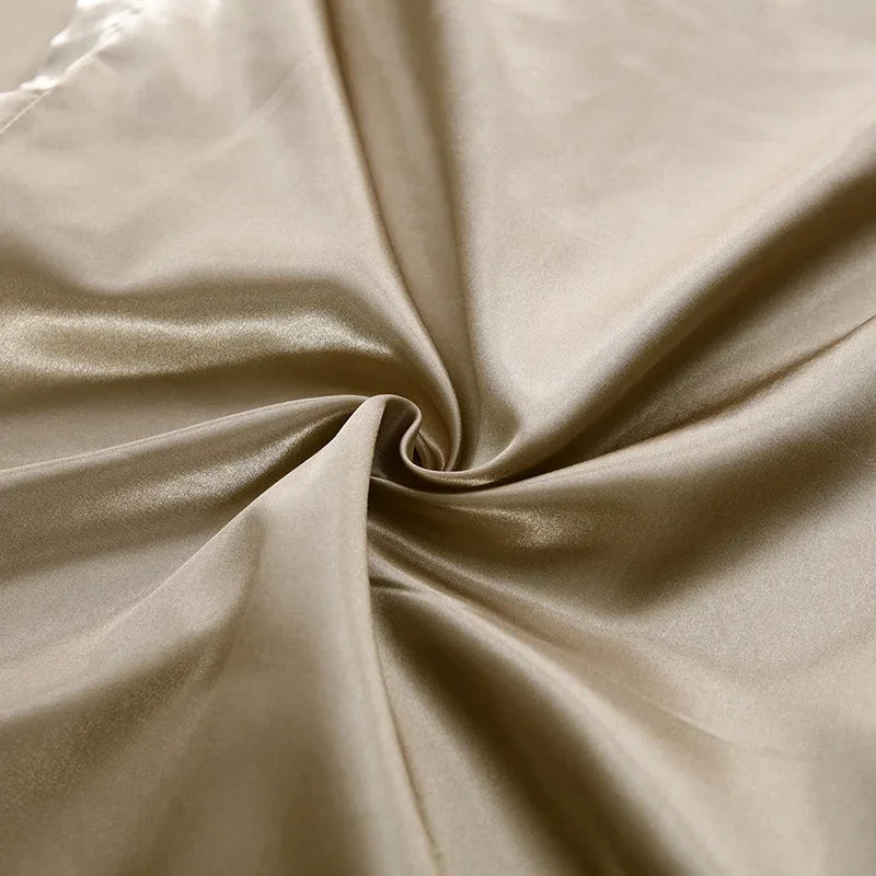 Lyxigt Siden Satin Sängkläder Set - SilkElegance