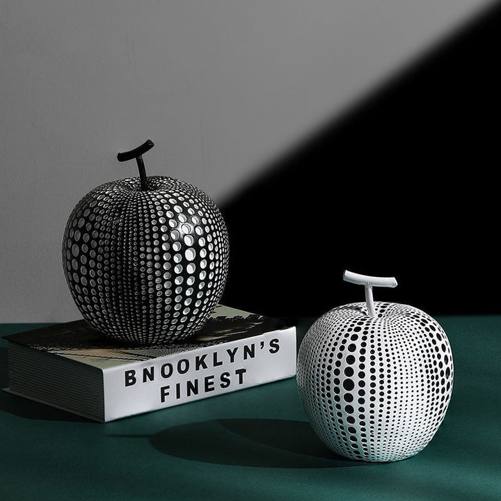 Monokrom Frukt Resin Dekor