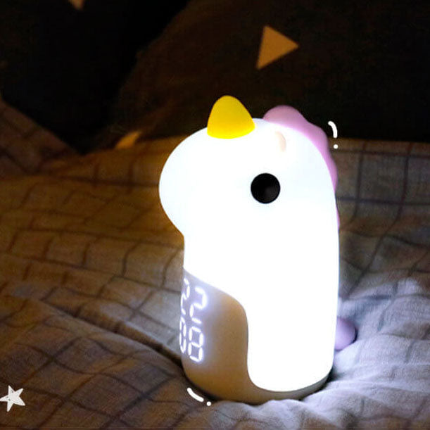 Unilora DreamLight Väckarklocka | Enhörningsdesign | Timer &amp; LED Nattlampa | Barnrumsinredning