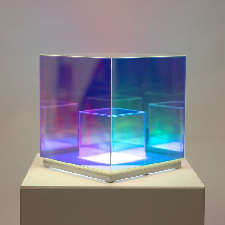 Koncentrisk Kub Bordslampa, Modern Belysning