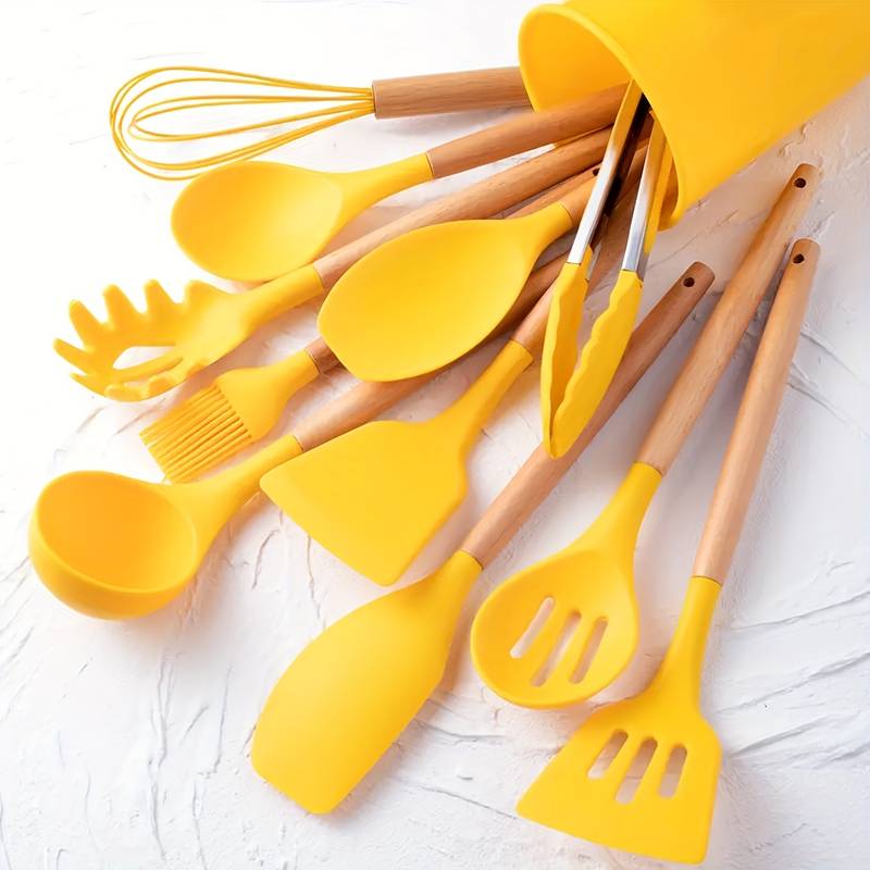 Silicone Kökverktyg Set – Värmebeständigt och Repbeständigt