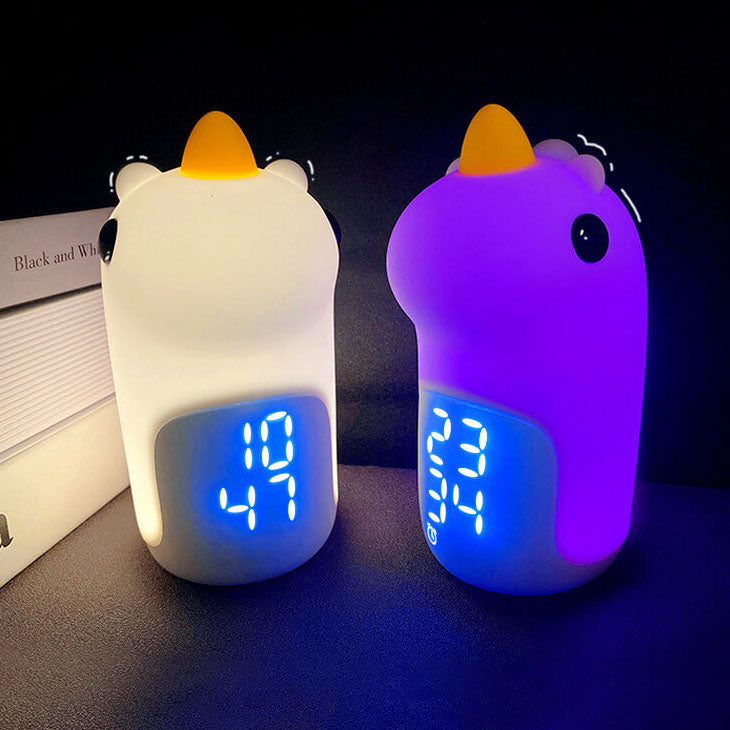 Unilora DreamLight Väckarklocka | Enhörningsdesign | Timer &amp; LED Nattlampa | Barnrumsinredning