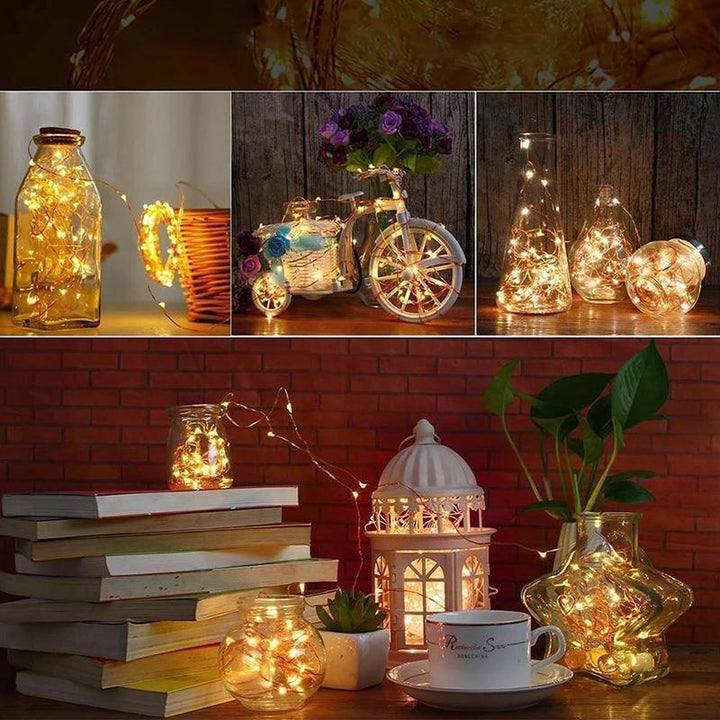 LED Flaska Ljus Kork Natt Ljus DIY Dekor |