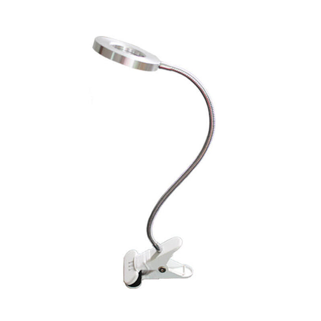 Kreativ enkel USB-byxknapp LED-läsclip-lampa