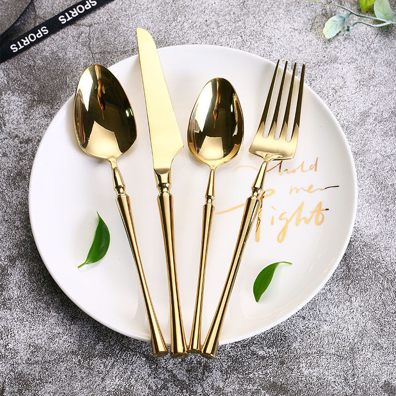 Klassiskt Set i Rostfritt Stål med Eleganta Handtag