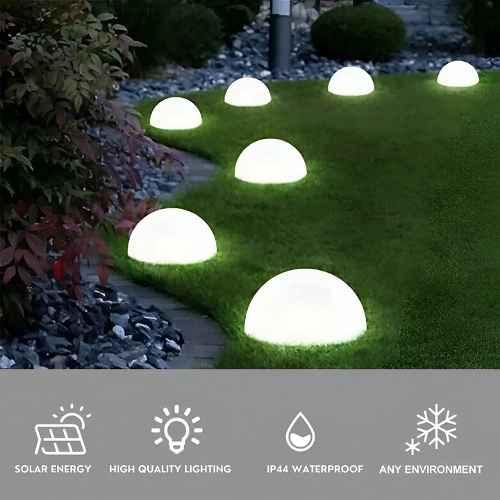 LumiGlobe – Soldriven Halvklot Trädgårdslampa