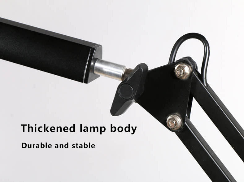 LED Fällbar Lång Arm Klämma Ögonskydd USB Lampa för Läsning