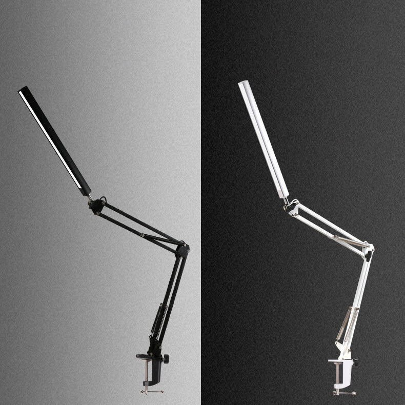 LED Fällbar Lång Arm Klämma Ögonskydd USB Lampa för Läsning