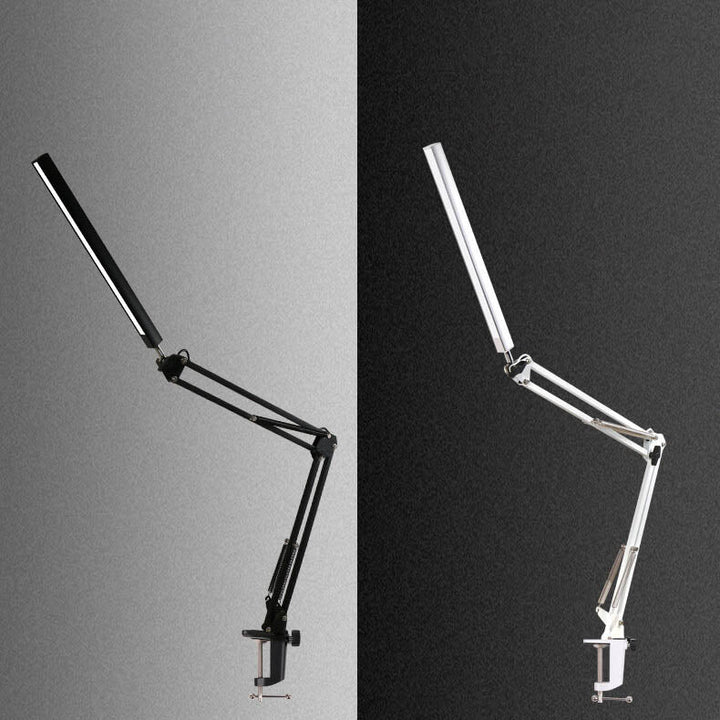 LED Fällbar Lång Arm Klämma Ögonskydd USB Lampa för Läsning