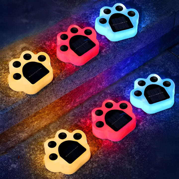 PawPrint – Solcellsdrivna Hundtass Trädgårdslampor