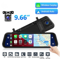 VisionMirror Pro – Ultra HD Spegel Dash Cam med Trådlös CarPlay & Android Auto