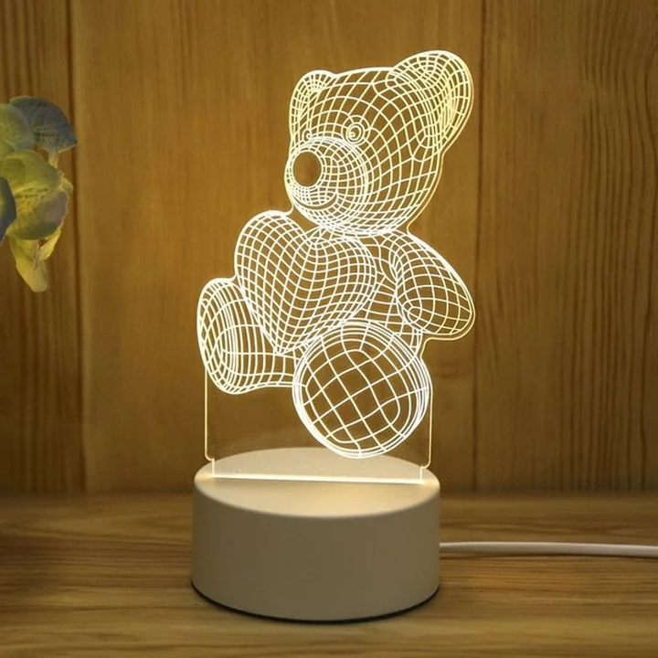 3D Nattlampa Usb