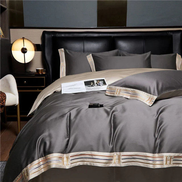 Lyxigt Satin Sängkläder 4-delars Set - OpulenceSleep