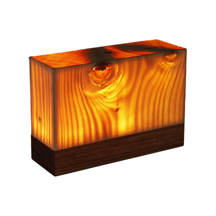 LumiWood – LED-bordslampa med batteri och touchkontroll