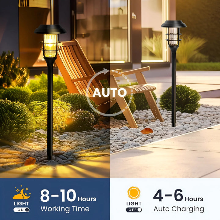 SolarGlow – Solcells Trädgårdslampa Set (6-Pack)