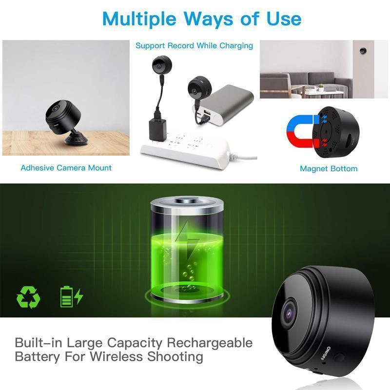 1080p Magnetisk WiFi Mini Kamera