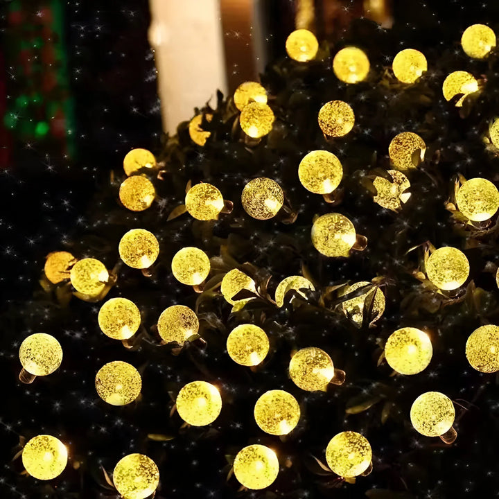 LumeGlobe – Soldrivna Spruckna Glasträdgårdslampor