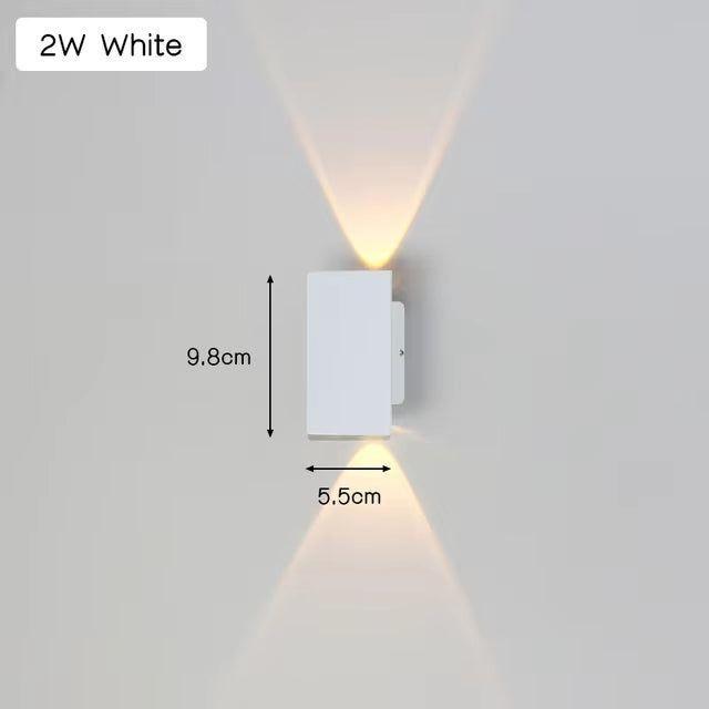 Ljus - Modern väderbeständig LED-vägglampa i aluminium för utomhusbruk