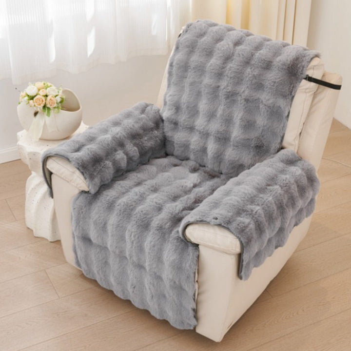 Faux Fur Recliner Sofföverdrag