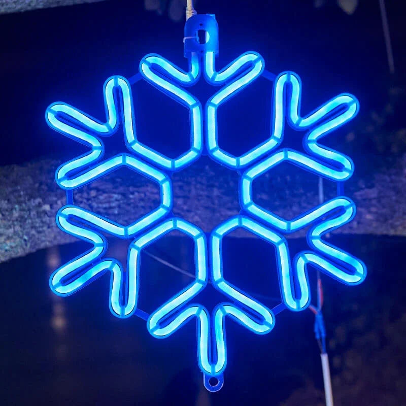 Vattentät LED Snöflinga Lampa för Festlig Vinterdekoration