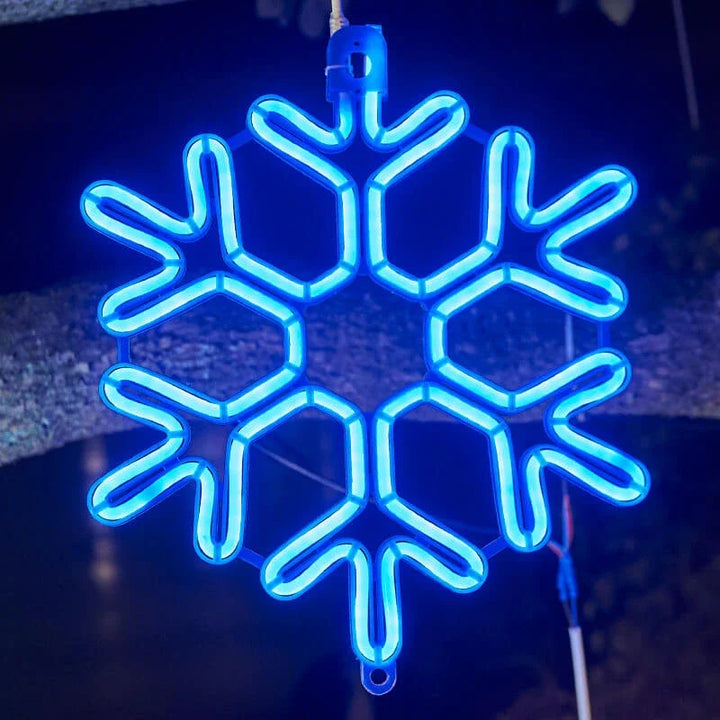 Vattentät LED Snöflinga Lampa för Festlig Vinterdekoration