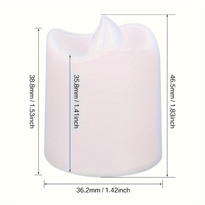 24/50/100 Pack flameless LED-ljus – batteridrivna blinkande värmeljus, rökfria och romantiska för bröllop och förlovningar