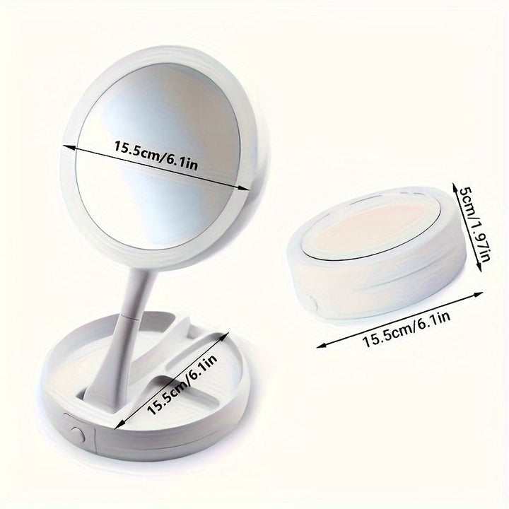 GlowMirror - Portabelt sminkspegel med LED