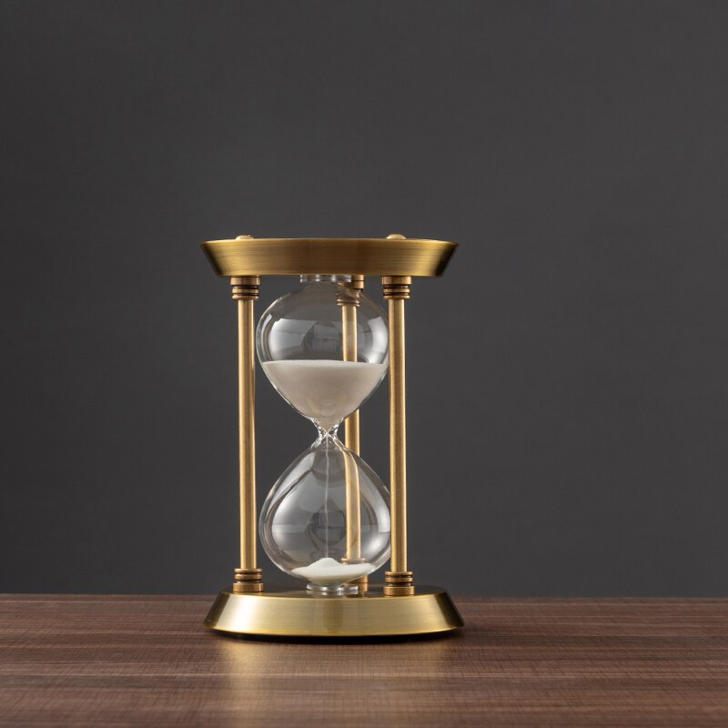 3/5/10 Minuters Retro Metall Handgjord Timglas Pendel Hemkontor Skrivbord Arrangement Ornament Sand Timer Sand Glas Dekoration
