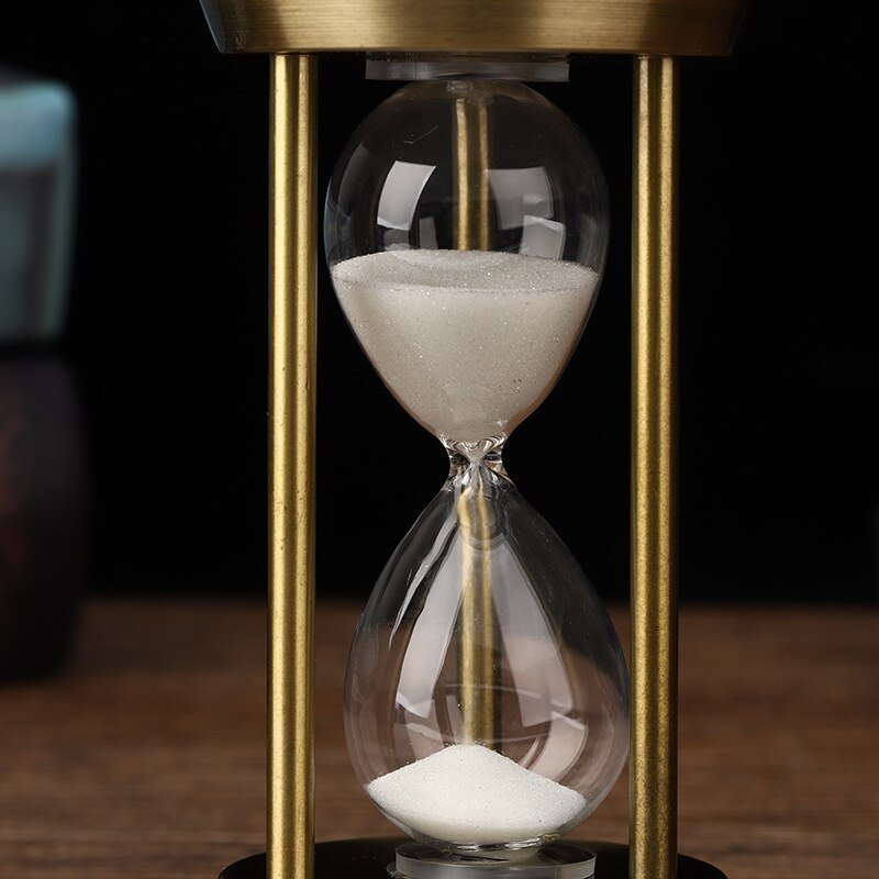 3/5/10 Minuters Retro Metall Handgjord Timglas Pendel Hemkontor Skrivbord Arrangement Ornament Sand Timer Sand Glas Dekoration