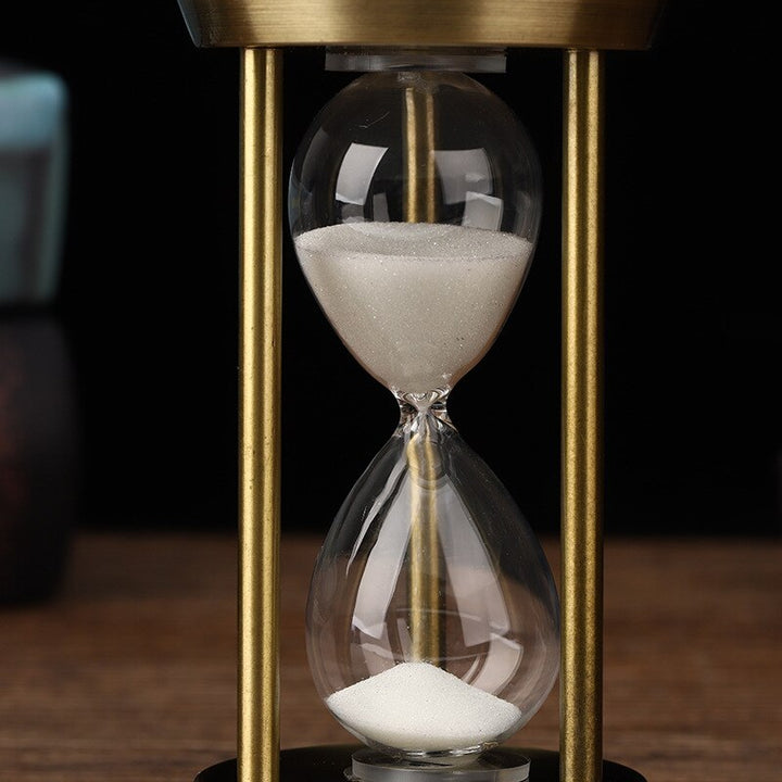 3/5/10 Minuters Retro Metall Handgjord Timglas Pendel Hemkontor Skrivbord Arrangement Ornament Sand Timer Sand Glas Dekoration