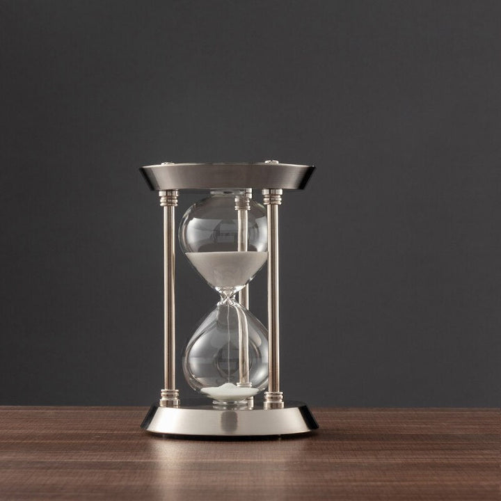 3/5/10 Minuters Retro Metall Handgjord Timglas Pendel Hemkontor Skrivbord Arrangement Ornament Sand Timer Sand Glas Dekoration